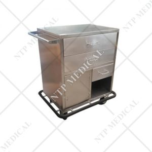 รถเข็นฉุกเฉิน3ลิ้นชักมีแทงค์ออกซิเจน KT21-16