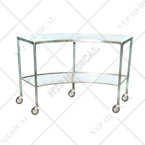 ชั้นวางเครื่องมือแพทย์แบบโค้ง 2 ชั้น