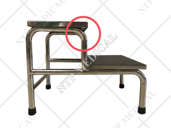 บันไดขึ้นเตียง 2 ชั้น (สแตนเลส) ✓สแตนเลสท่องอ ✓เกรด A 304 ✓พื้นกันน้ำ