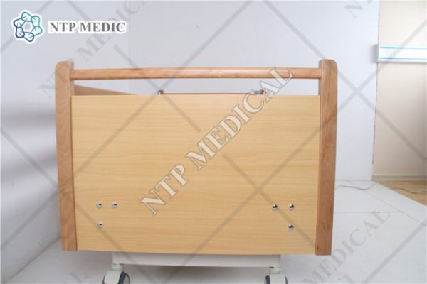 เตียงนอนไฟฟ้าปรับระดับ 8 ฟังก์ชั่น 4 ไกร์ ลายไม้แท้ รุ่น FHC-401E - Image 5