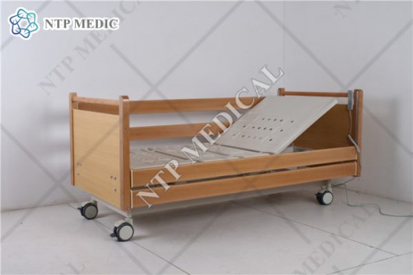 เตียงนอนไฟฟ้าปรับระดับ 8 ฟังก์ชั่น 4 ไกร์ ลายไม้แท้ รุ่น FHC-401E - Image 9