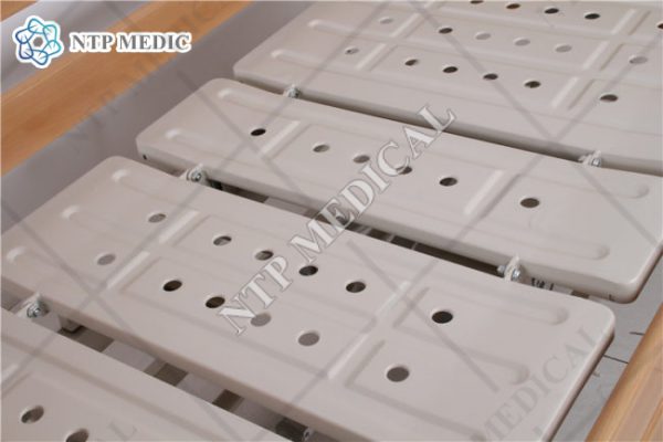 เตียงนอนไฟฟ้าปรับระดับ 8 ฟังก์ชั่น 4 ไกร์ ลายไม้แท้ รุ่น FHC-401E - Image 4