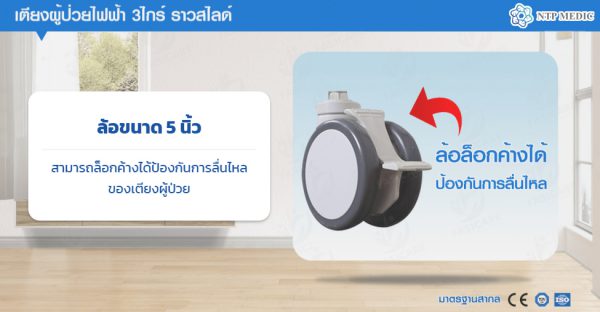 เตียงผู้ป่วยไฟฟ้า 3 ไกร์ รุ่น FB-202 - Image 9